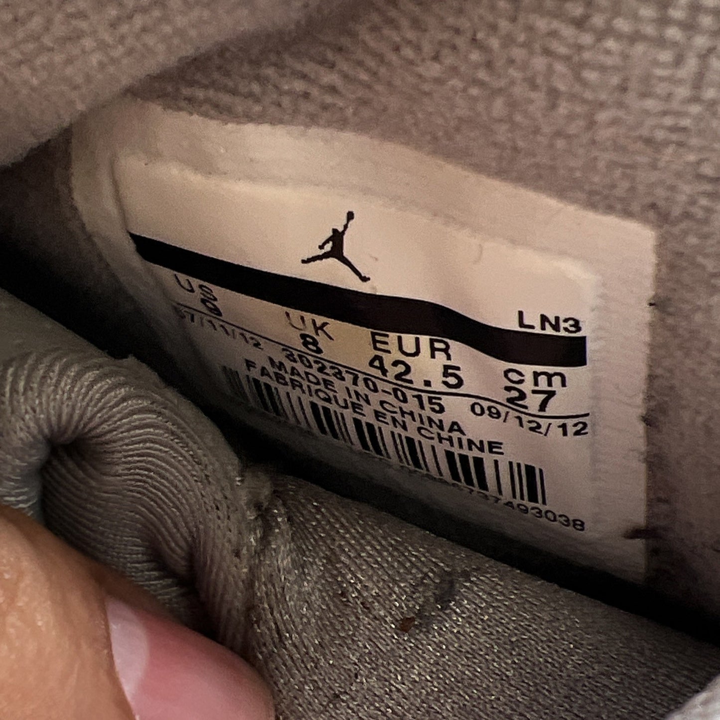 Size 9 - Air Jordan 9 Retro 2012 Cool Grey (302370-015)