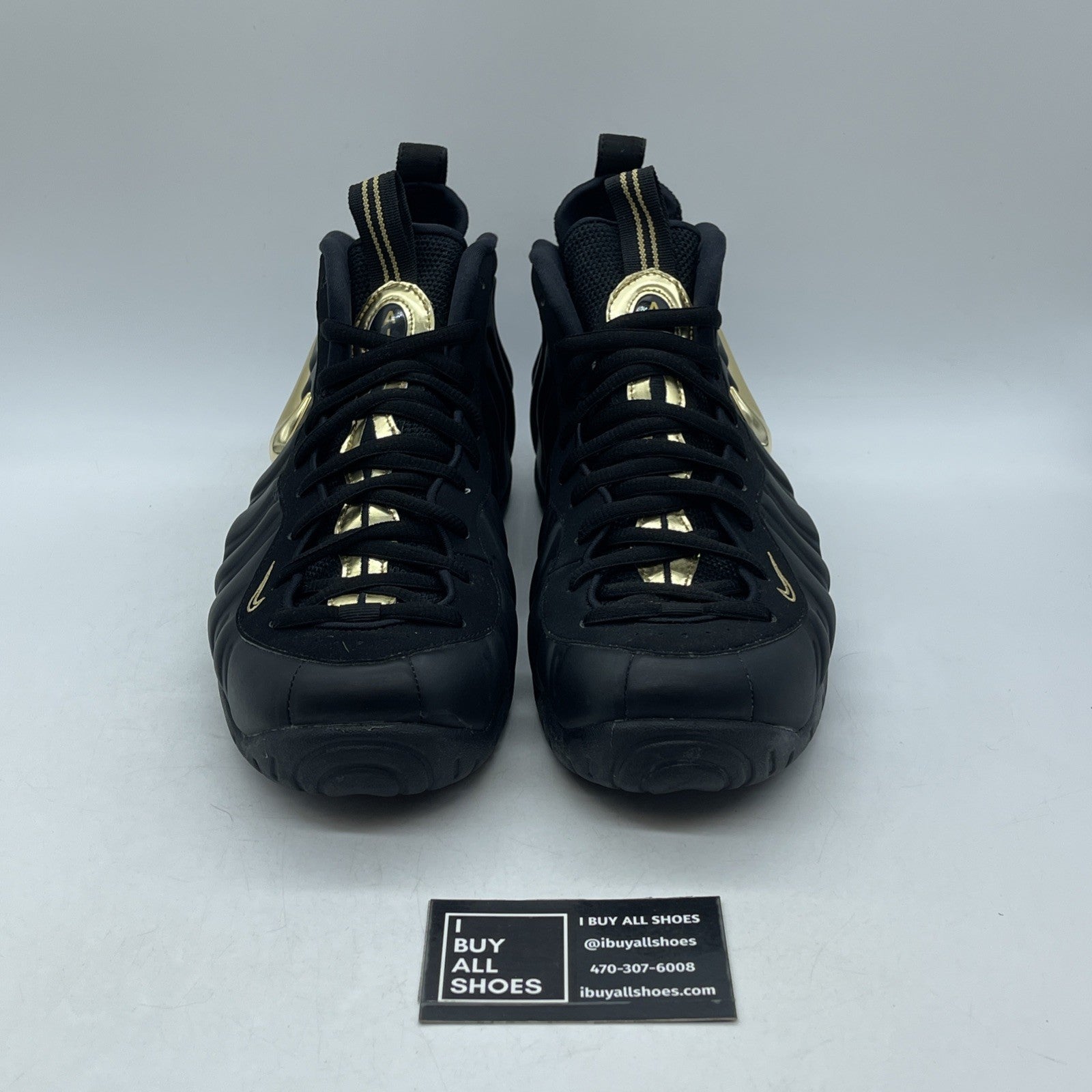 Size 11 - Nike Air Foamposite Pro Black Metallic Gold (624041-009)
