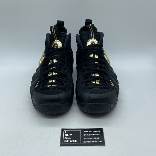 Size 11 - Nike Air Foamposite Pro Black Metallic Gold (624041-009)