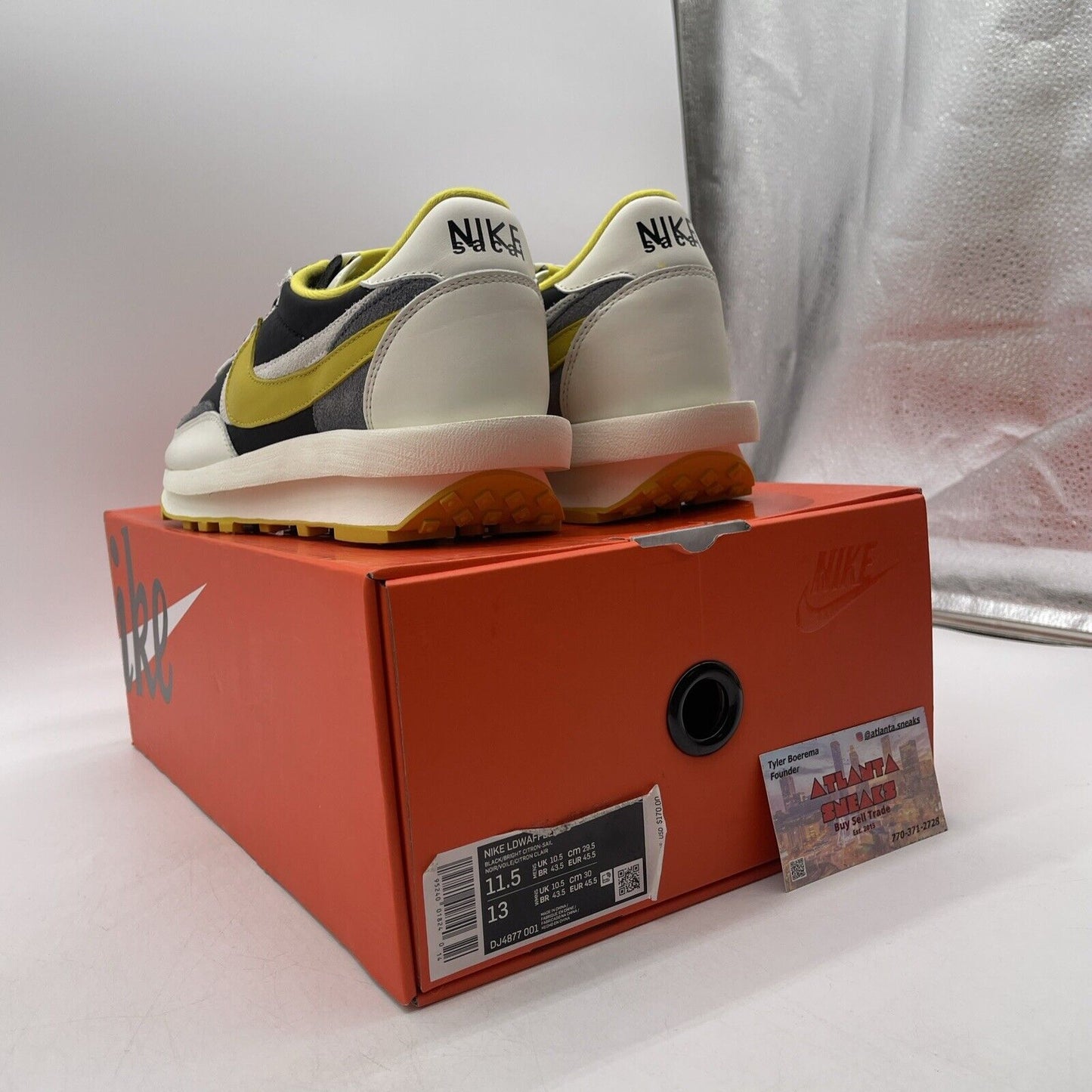 Size 11.5 - Nike sacai x Undercover x LDWaffle Bright Citron (DJ4877-001)