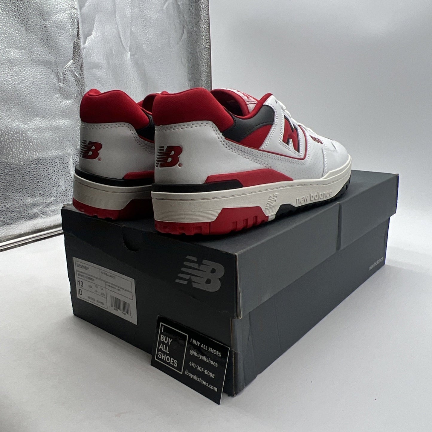 Size 13 - New Balance 550 White Team Red (BB550SE1)
