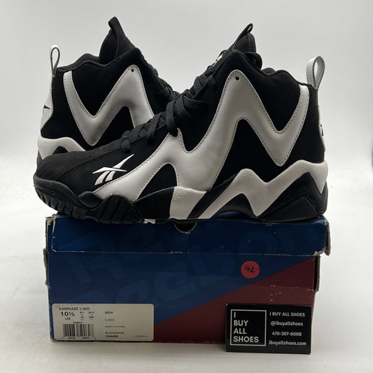 Size 10.5 - Reebok Kamikaze 2 Retro 2013 Black White (V44405)