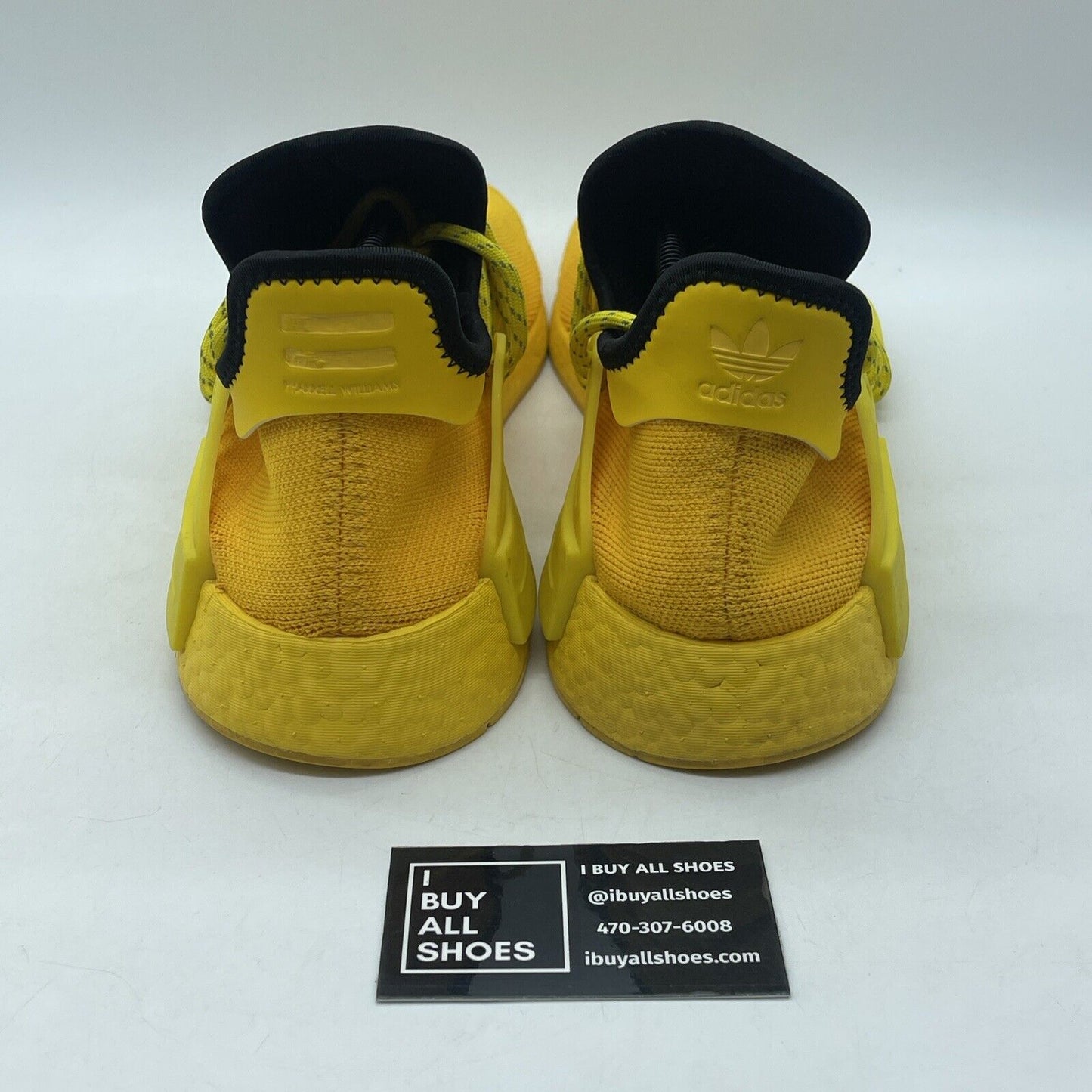 Size 12 - adidas Pharrell x NMD Human Race Yellow Black Suede Leather (GY0091)