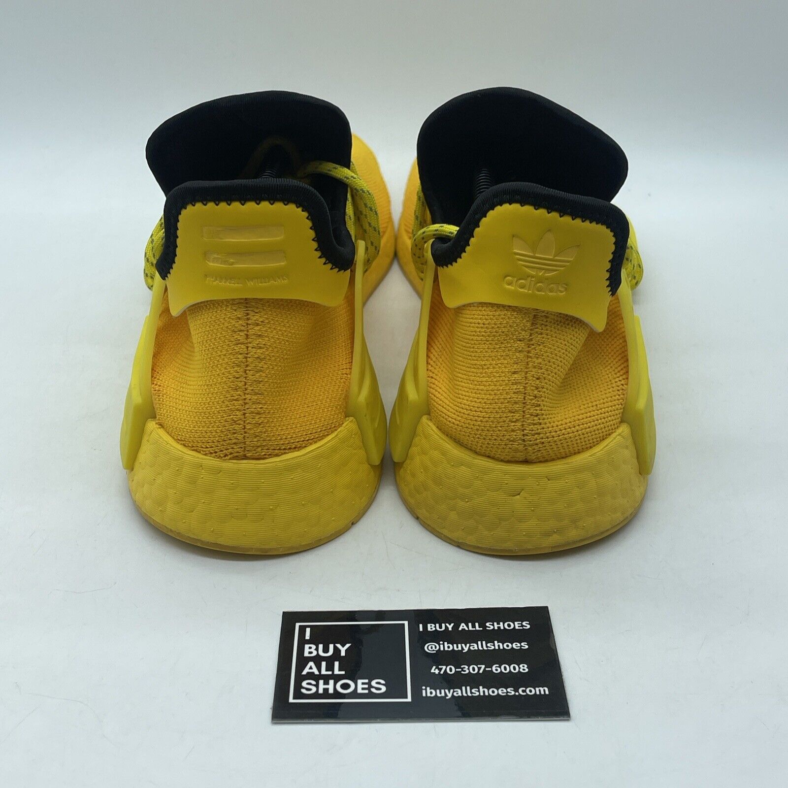 Size 12 - adidas Pharrell x NMD Human Race Yellow Black Suede Leather (GY0091)
