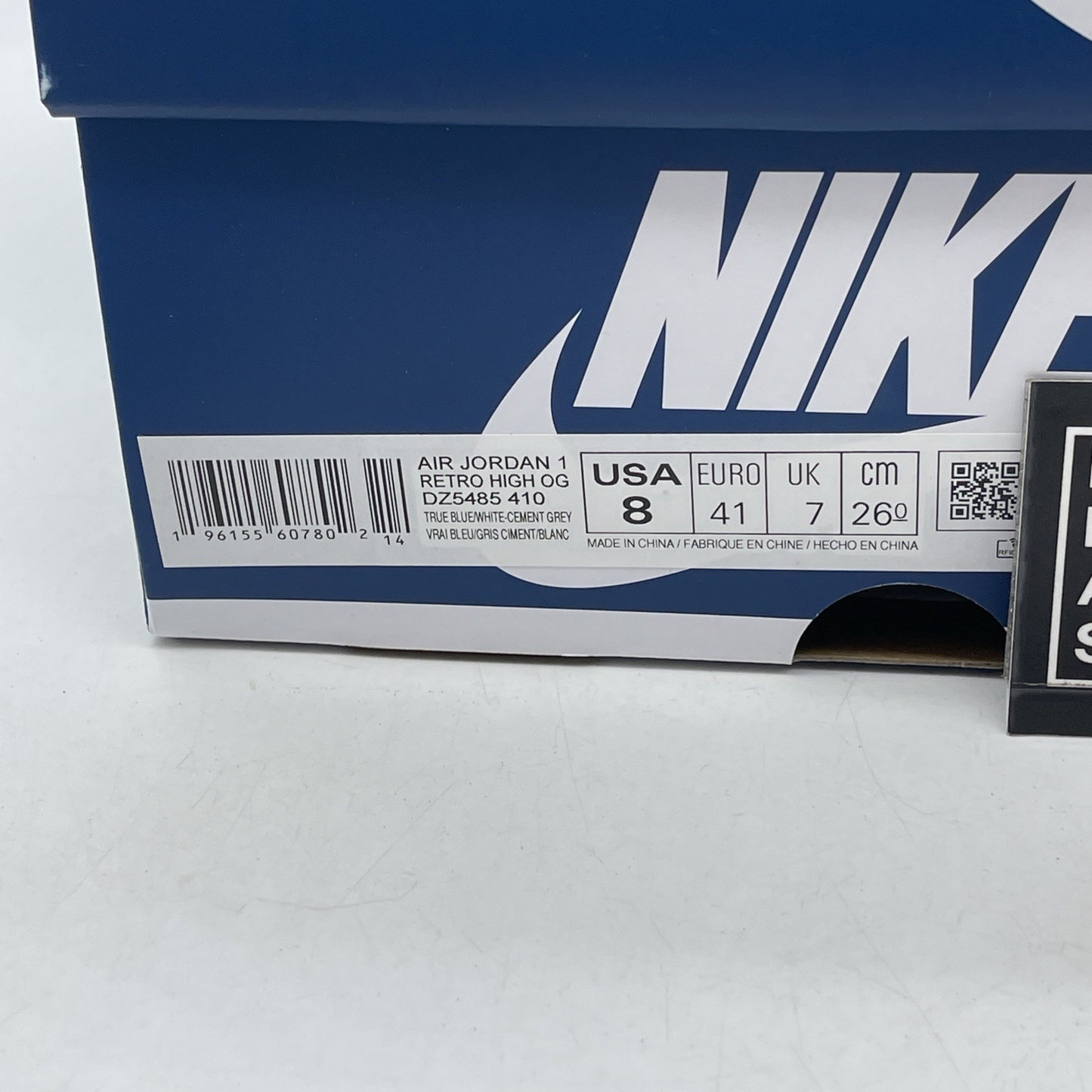 Size 8 - Air Jordan 1 Retro OG High True Blue (DZ5485-410)
