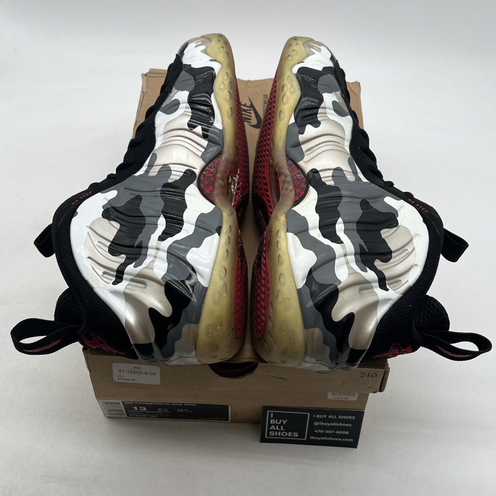 Size 13 - Nike Air Foamposite One PRM Fighter Jet (575420-001)