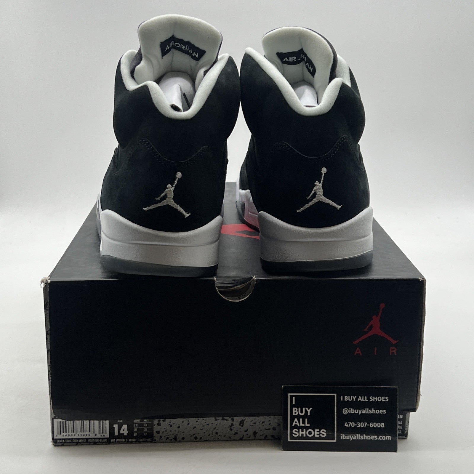 Size 14 - Air Jordan 5 Retro 2013 Oreo (136027-035)