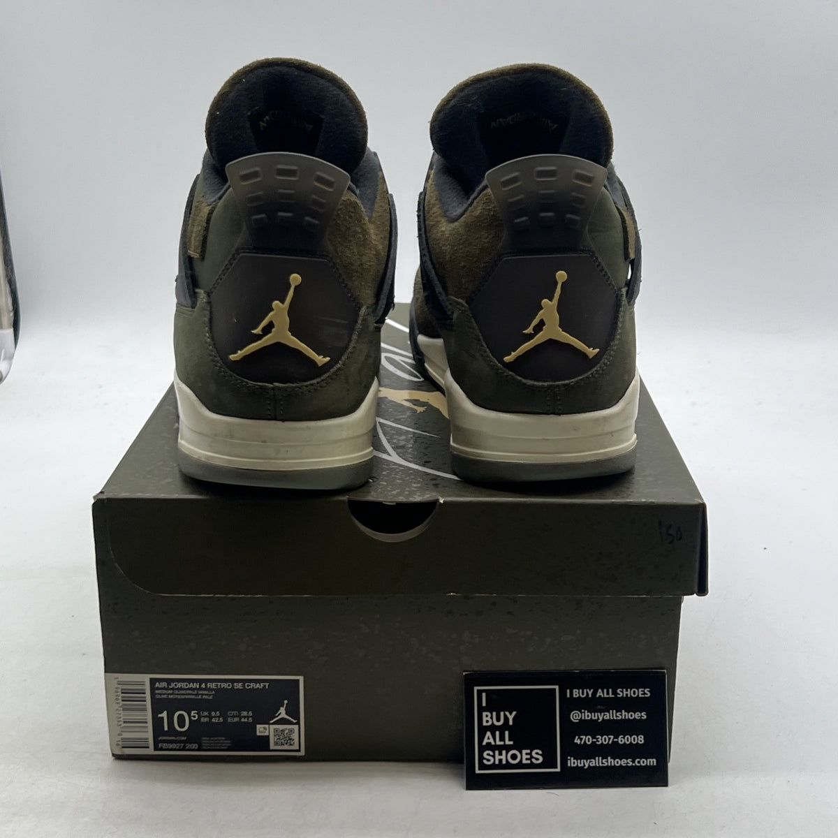 Size 10.5 - Air Jordan 4 SE Retro Low Craft - Olive (FB9927-200)