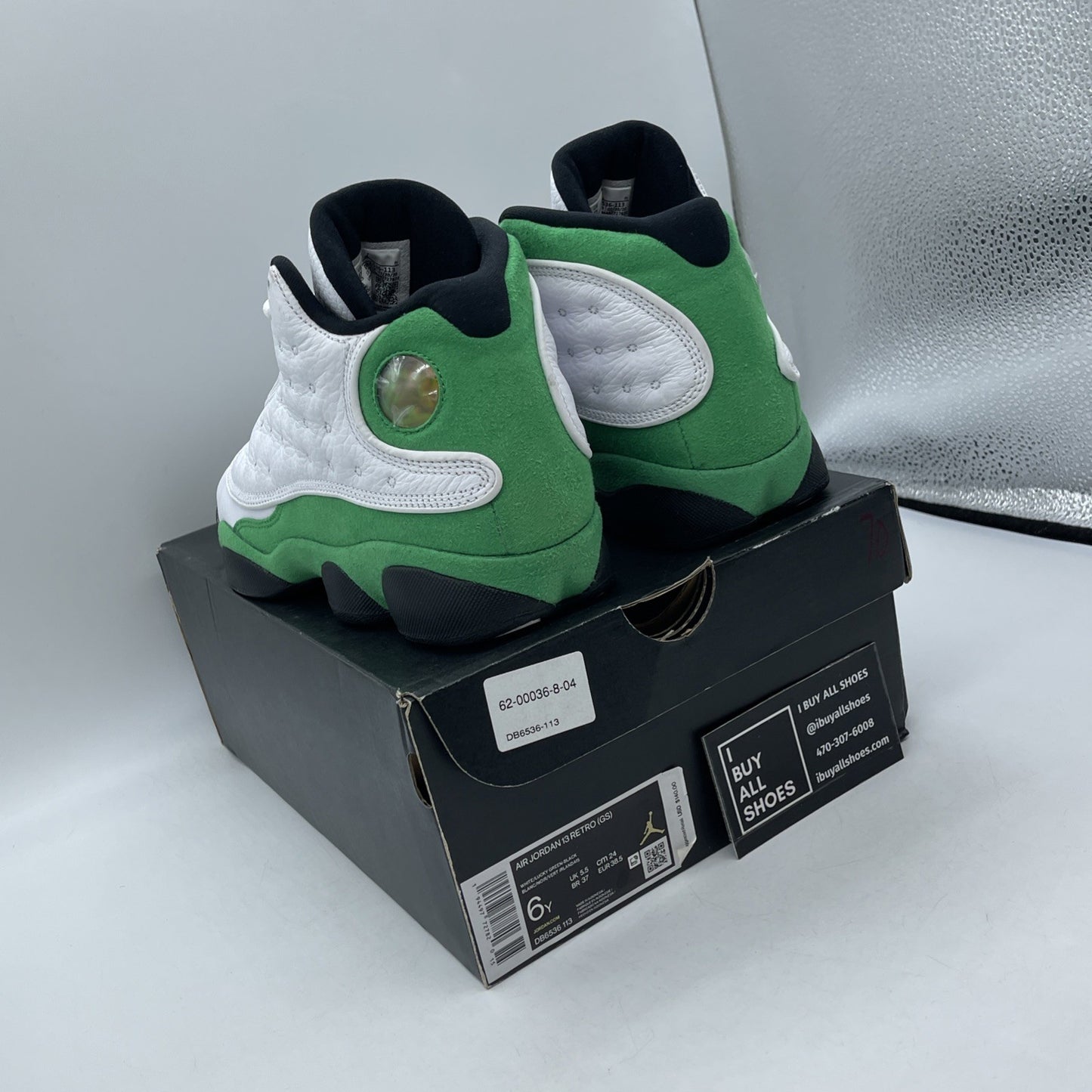 Size 6Y - Air Jordan 13 Retro Lucky Green 2020 - (DB6537-113)