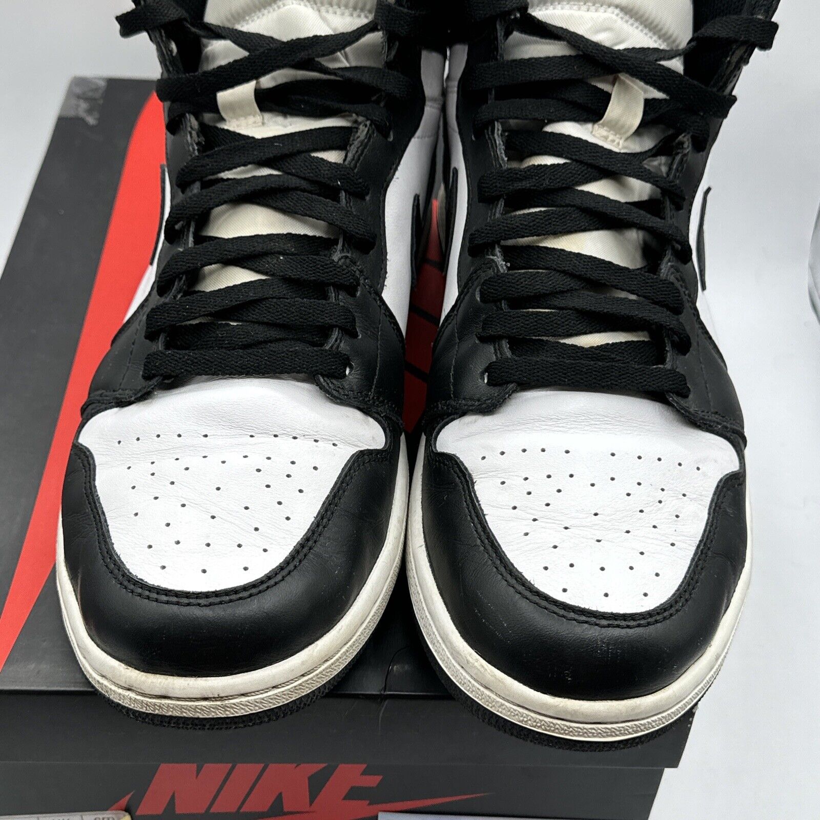 Size 13 - Jordan 1 Retro High OG Black White 2014