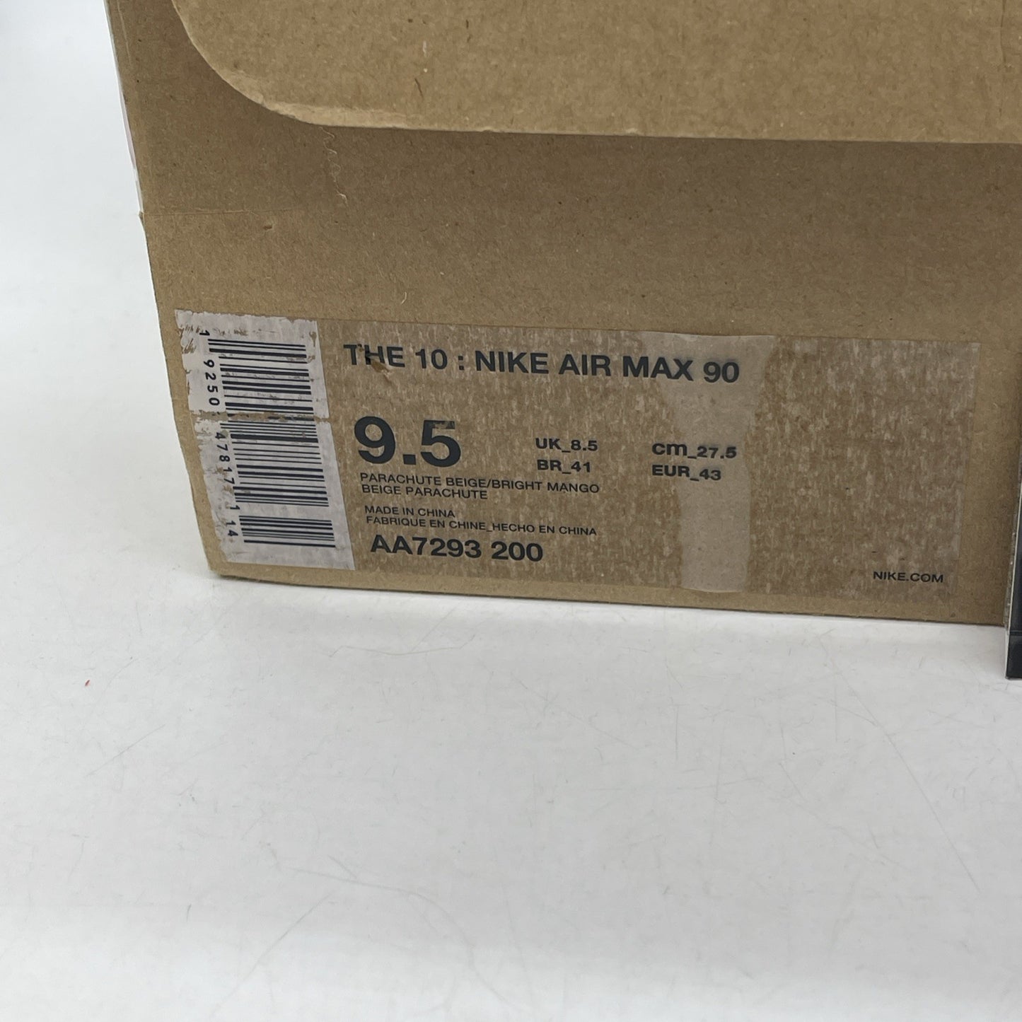 Size 9.5 - Nike Air Max 90 x OFF-WHITE Desert Ore 2019 (AA7293-200)