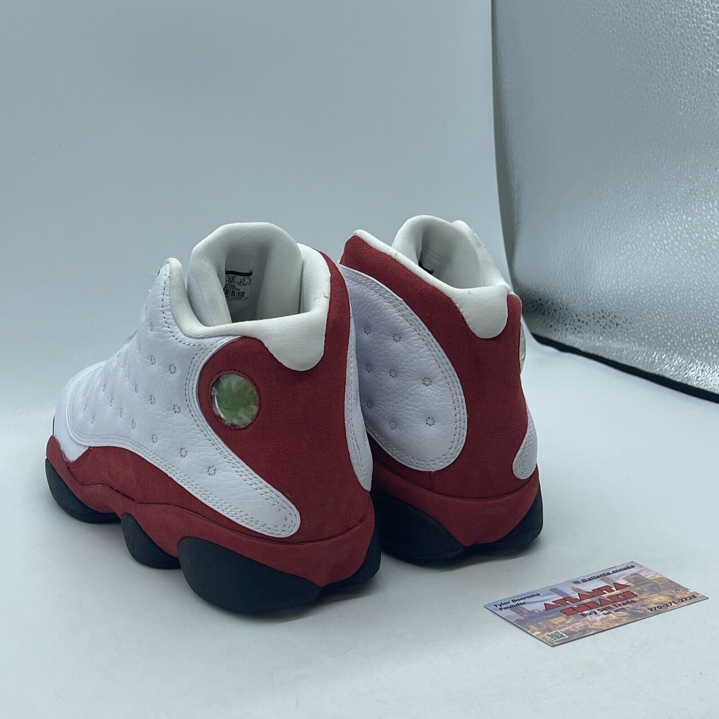 Size 9.5 - Air Jordan 13 Retro 2010 Cherry White Black (414571-101)