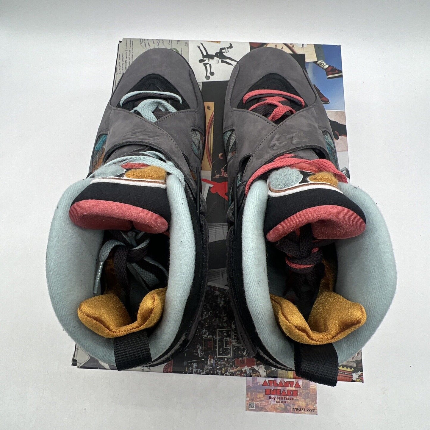 Size 12 - Air Jordan 8 Retro SP N7 Pendleton Black Suede (CQ9601-001)