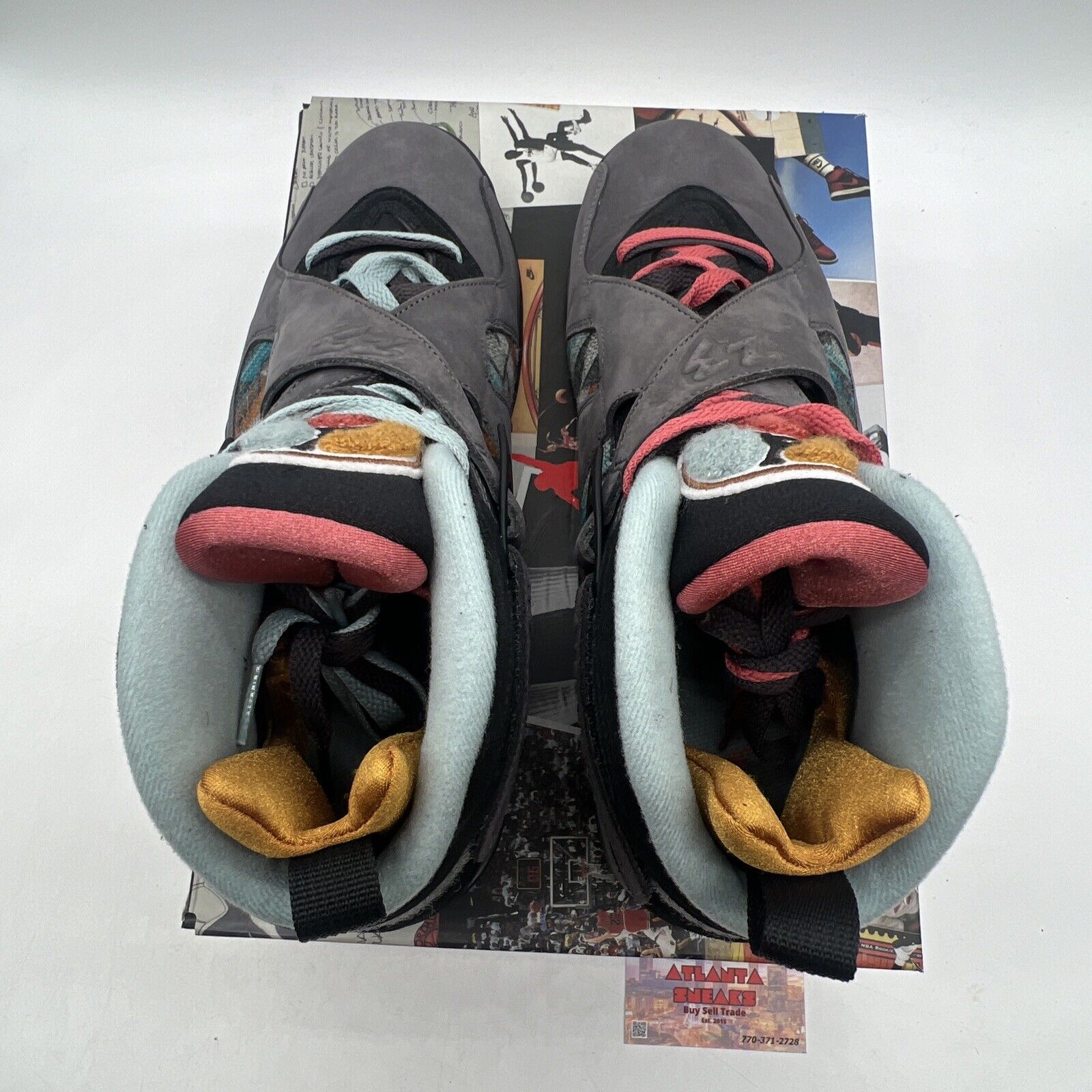 Size 12 - Air Jordan 8 Retro SP N7 Pendleton Black Suede (CQ9601-001)