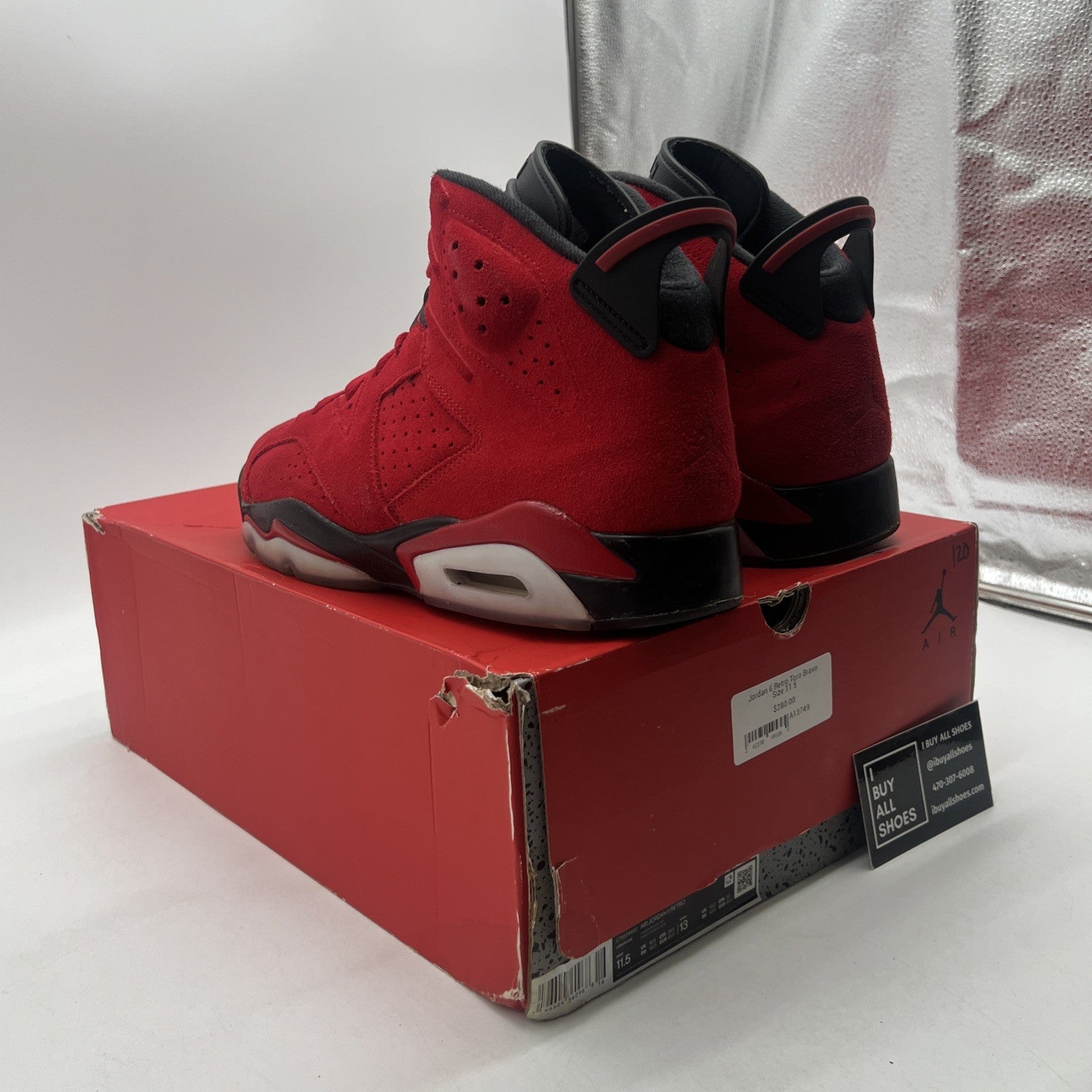 Size 11.5 - Air Jordan 6 Retro Toro Bravo (CT8529-600)