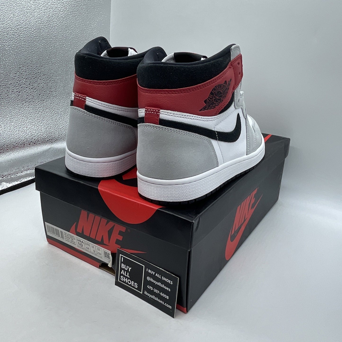Size 10 - Air Jordan 1 Retro High OG Smoke Gray 2020 (555088-126)