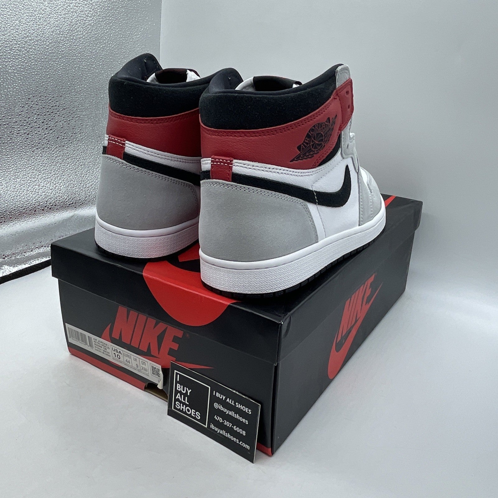 Size 10 - Air Jordan 1 Retro High OG Smoke Gray 2020 (555088-126)