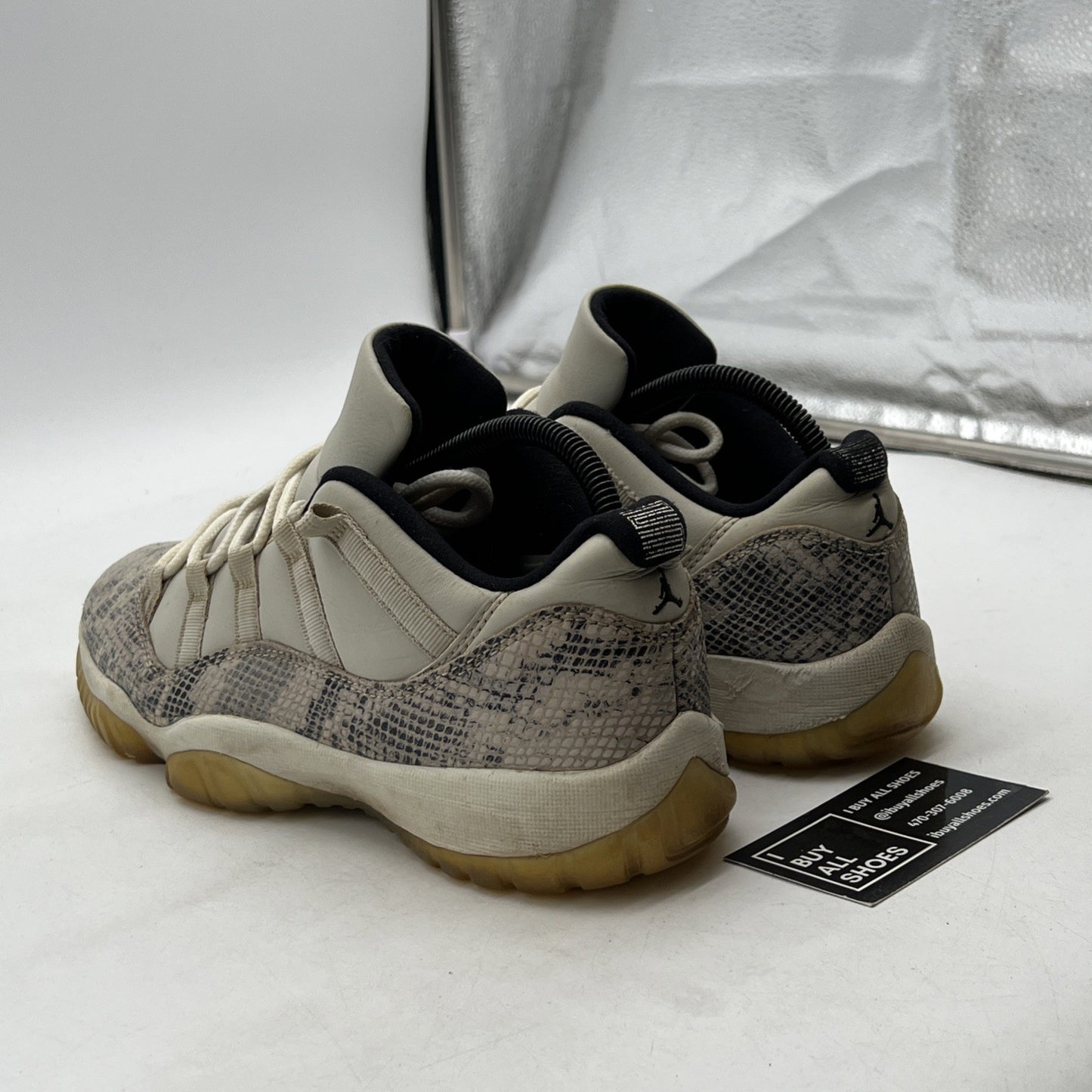 Size 8 - Air Jordan 11 Retro Low Light Bone Snakeskin (CD6864-002)