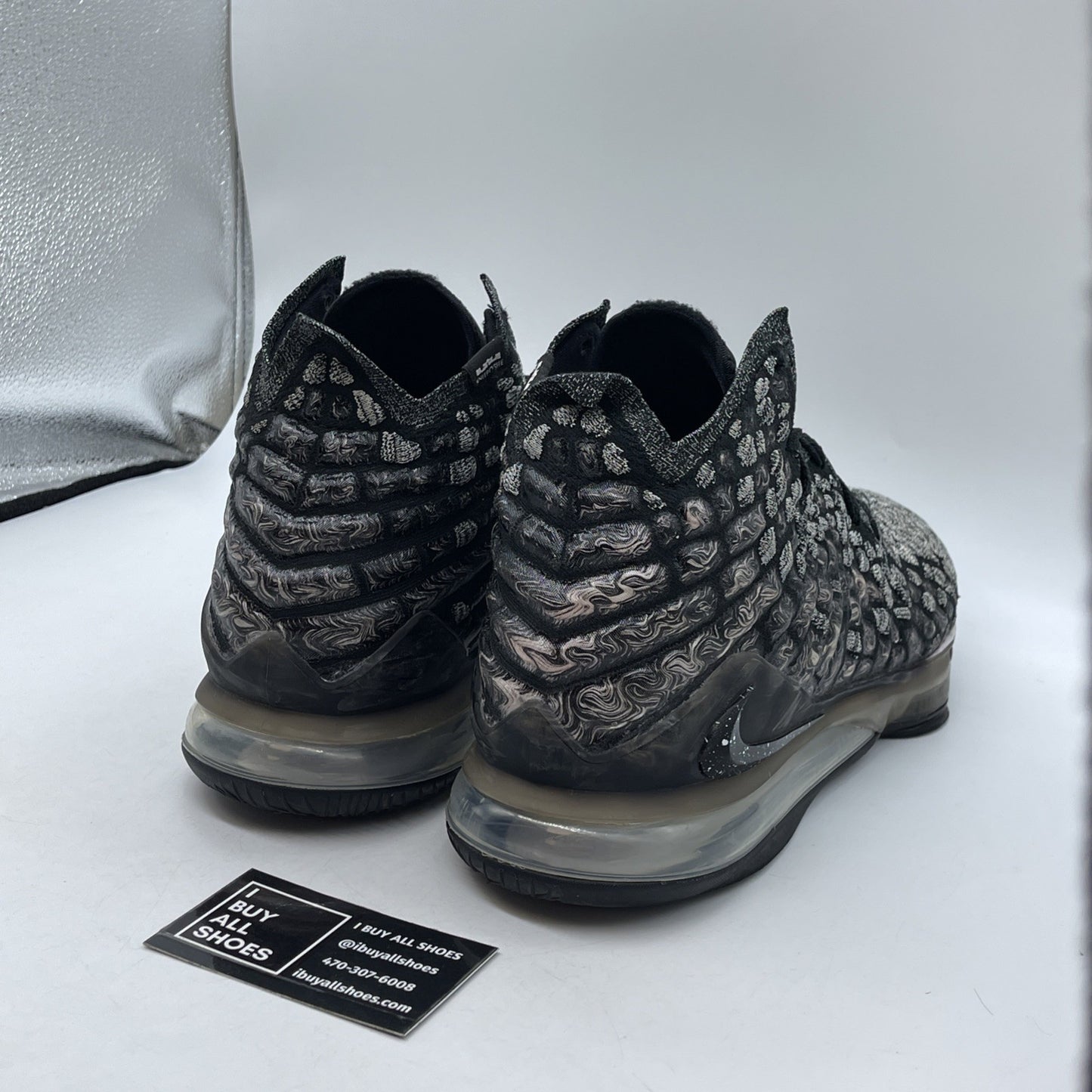 Size 12 - Nike LeBron 17 In The Arena Black White Suede (BQ3177-002)