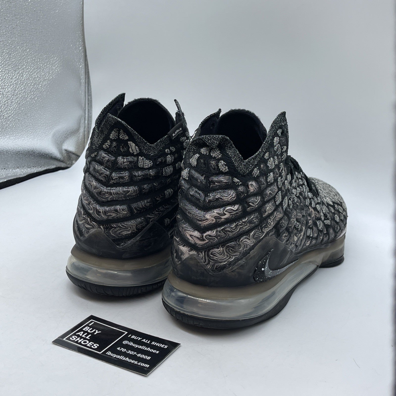 Size 12 - Nike LeBron 17 In The Arena Black White Suede (BQ3177-002)