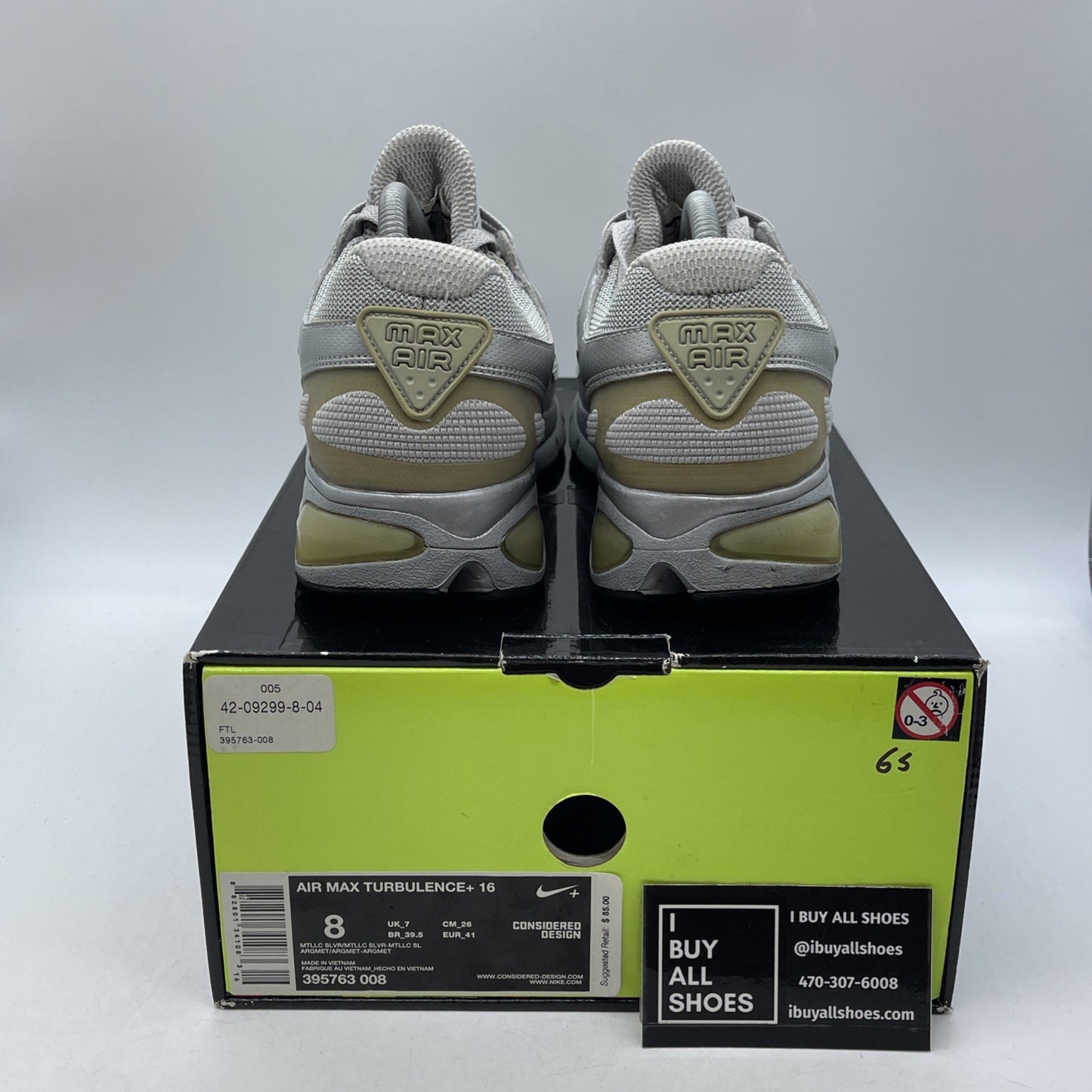 Size 8 - Nike Air max  Gray Suede Leather (395763-008)