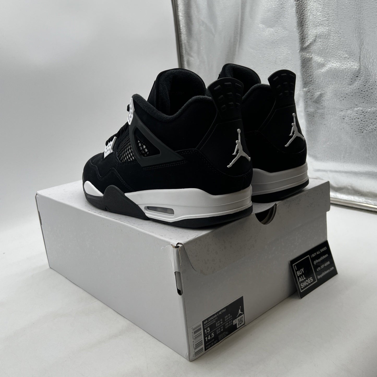 Size 13 - Air Jordan 4 Retro White Thunder (FQ8138-001)