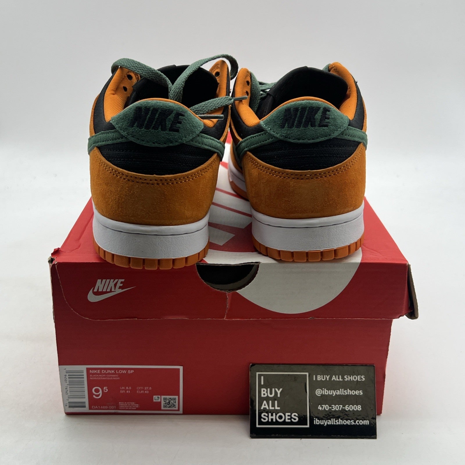 Size 9.5 - Nike Dunk SP Retro 2020 Low Ceramic (DA1469-001)