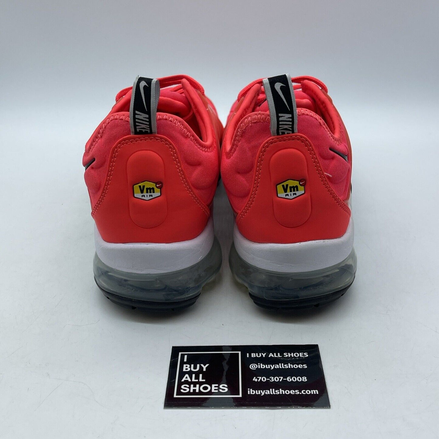 Size 10 - Nike Air VaporMax Plus Red Pink Black White Suede Leather (924453-602)