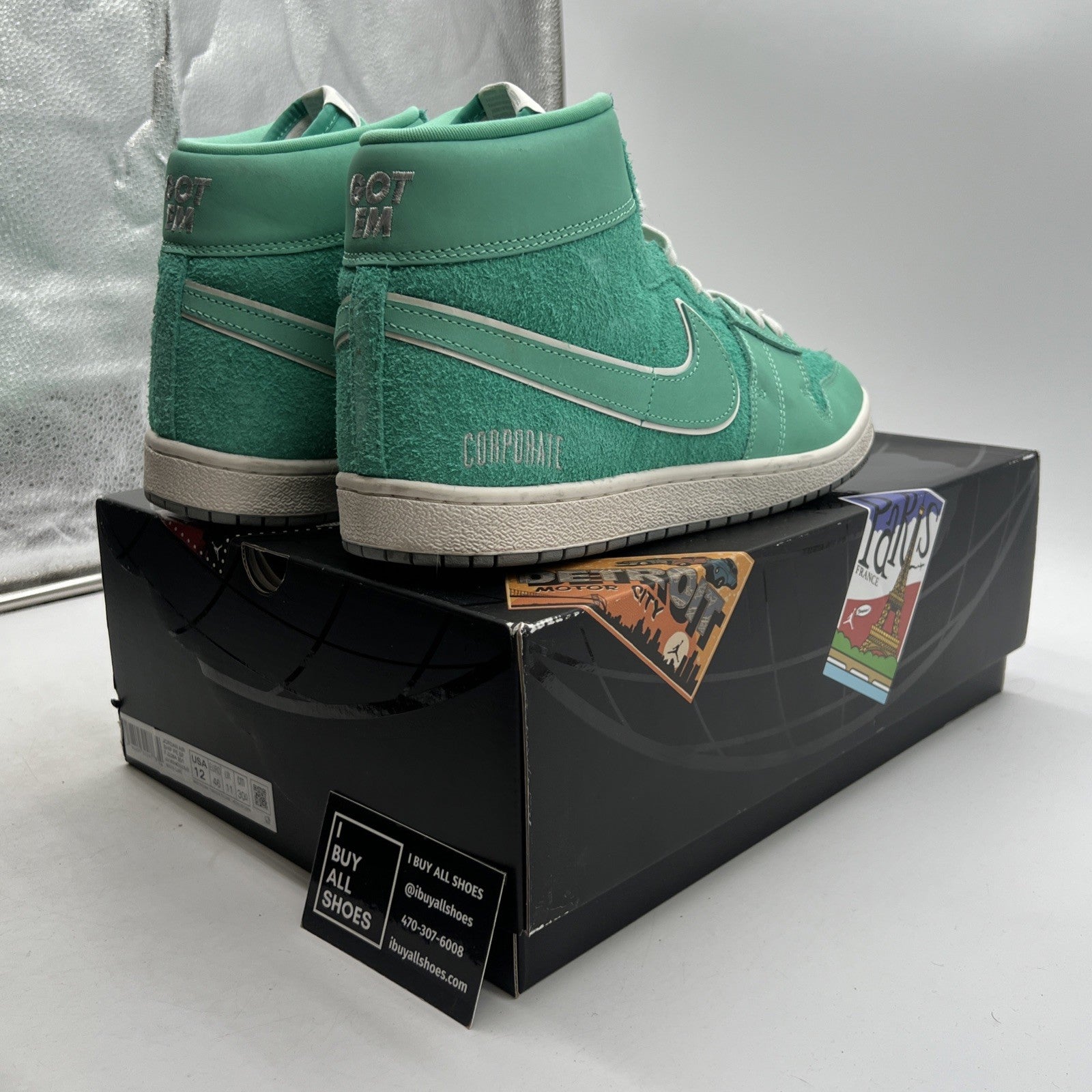 Size 12 - Nike Jordan Air Ship PE SP Corporate GOT 'EM Light Menta (FJ2384-301)