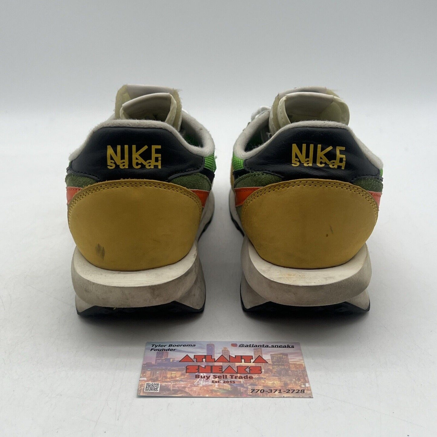 Size 10 - Nike sacai x LDWaffle Green Gusto Orange (BV0073-300)