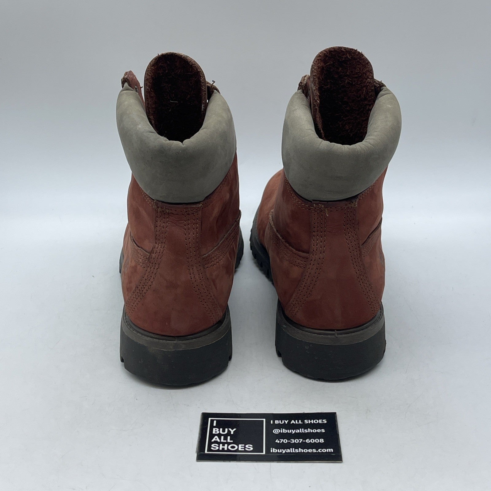 Size 9 - Timberland 15013 Combat Boots Brick Brown Leather