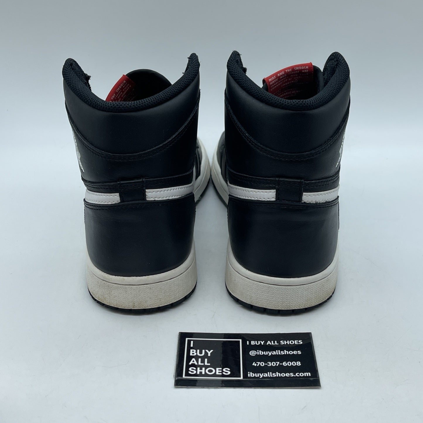 Size 9.5 - Air Jordan 1 Retro OG Prm High Yin Yang Black White (555088-011)