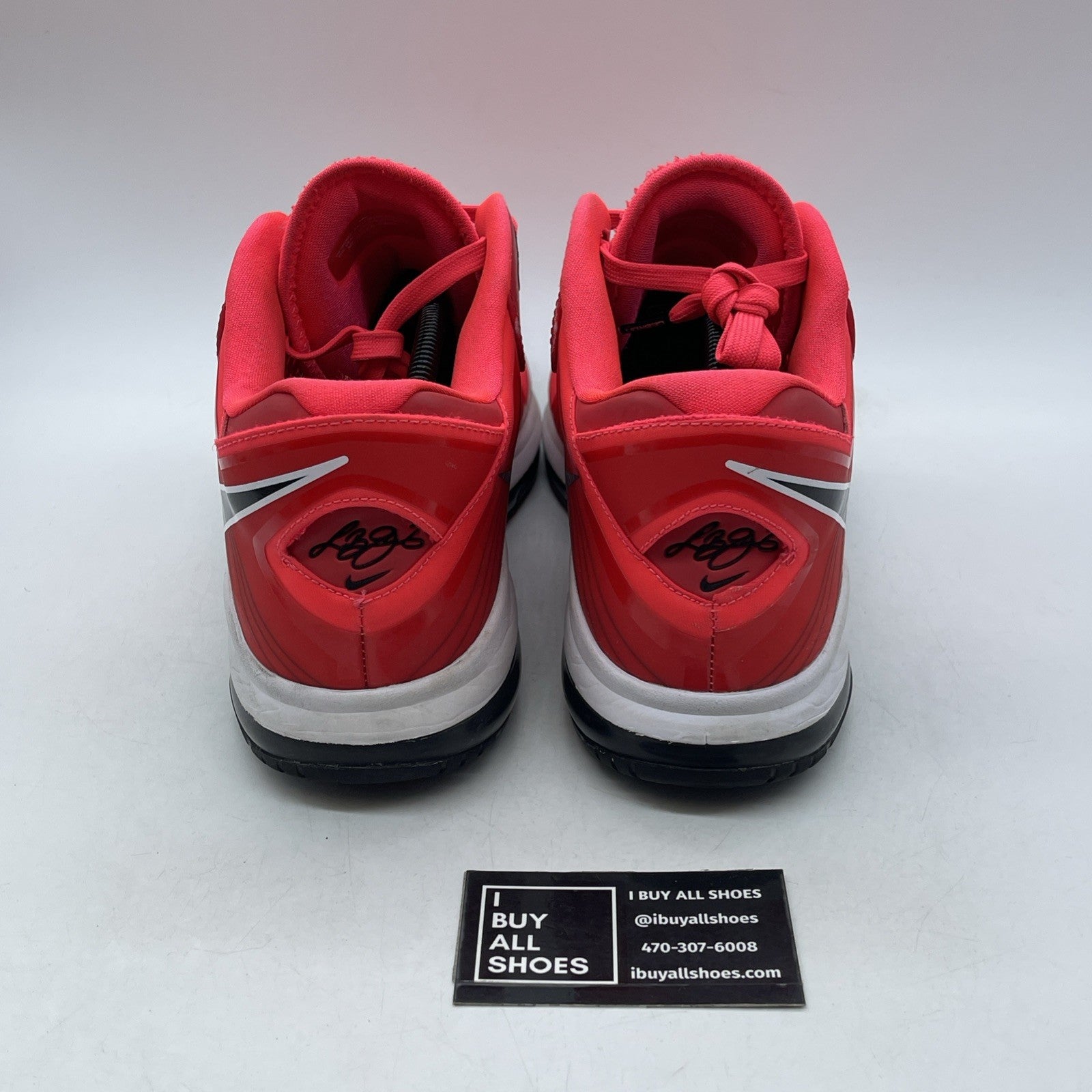 Size 13 - Nike LeBron 8 V/2 Low Solar Red (456849-600)