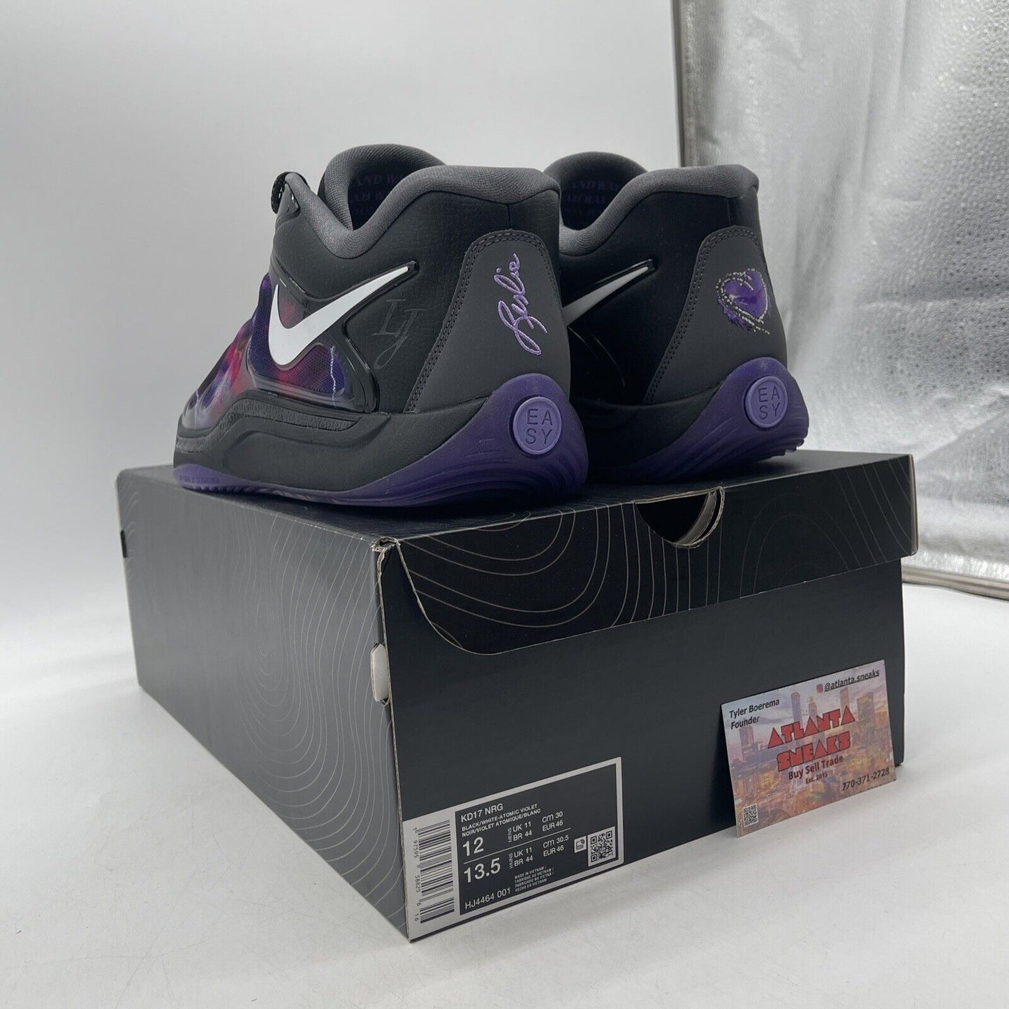 Size 12 - Nike Metro Boomin x KD 17 Producer Pack Purple White (HJ4464-001)