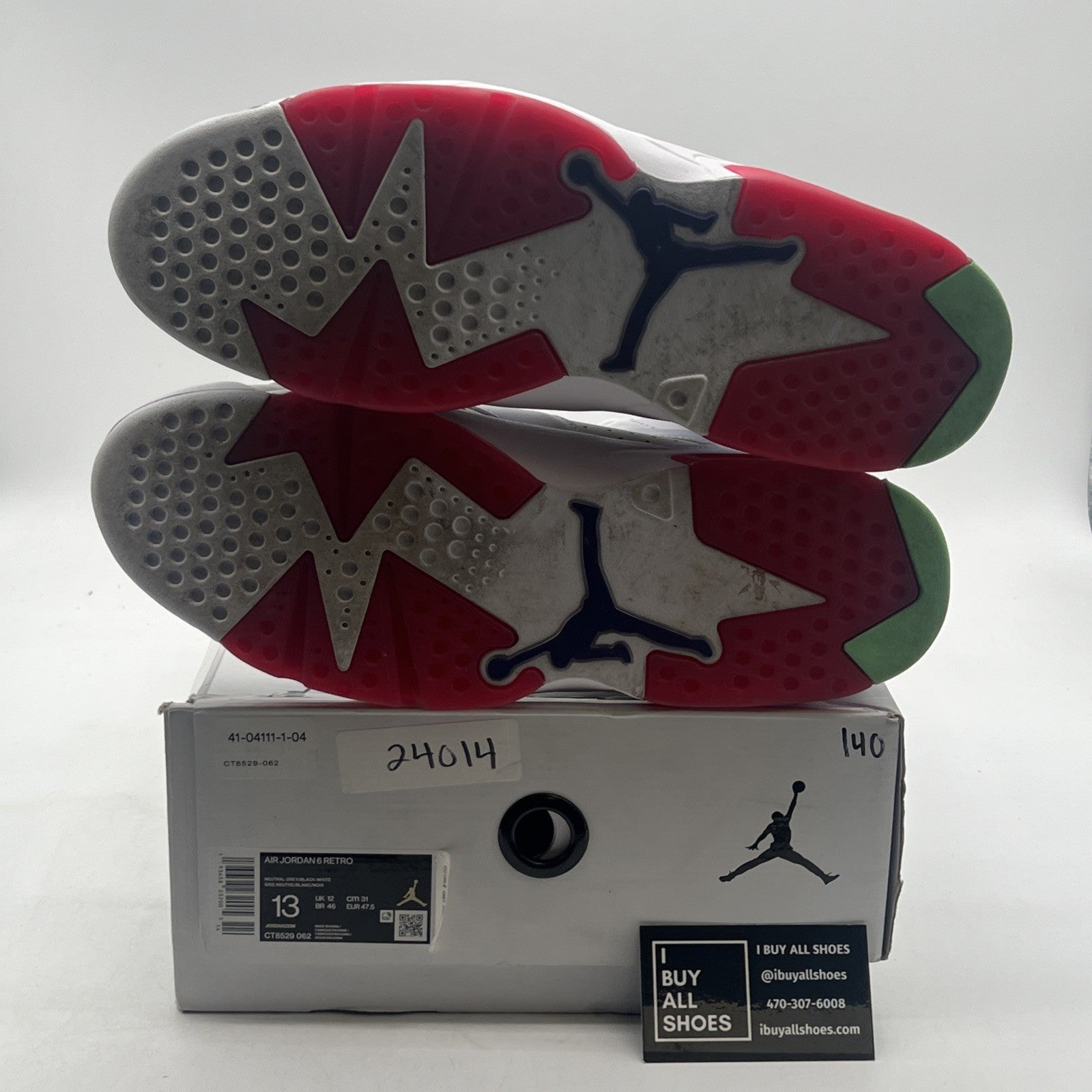 Size 13 - Air Jordan 6 Retro Hare (CT8529-062)