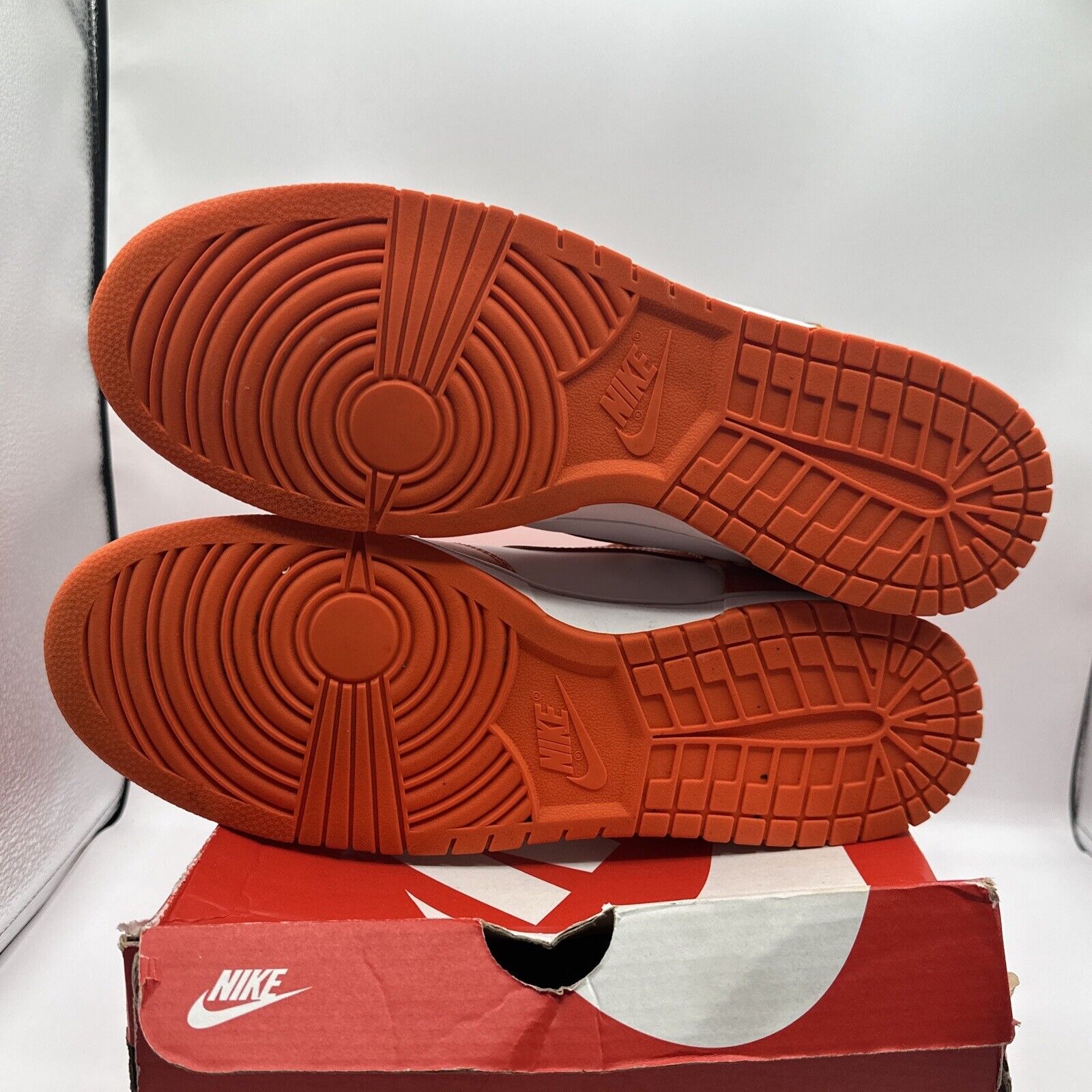 Size 13 - Nike Dunk High SP Syracuse 2021 White Orange College Icy Ships Asap.