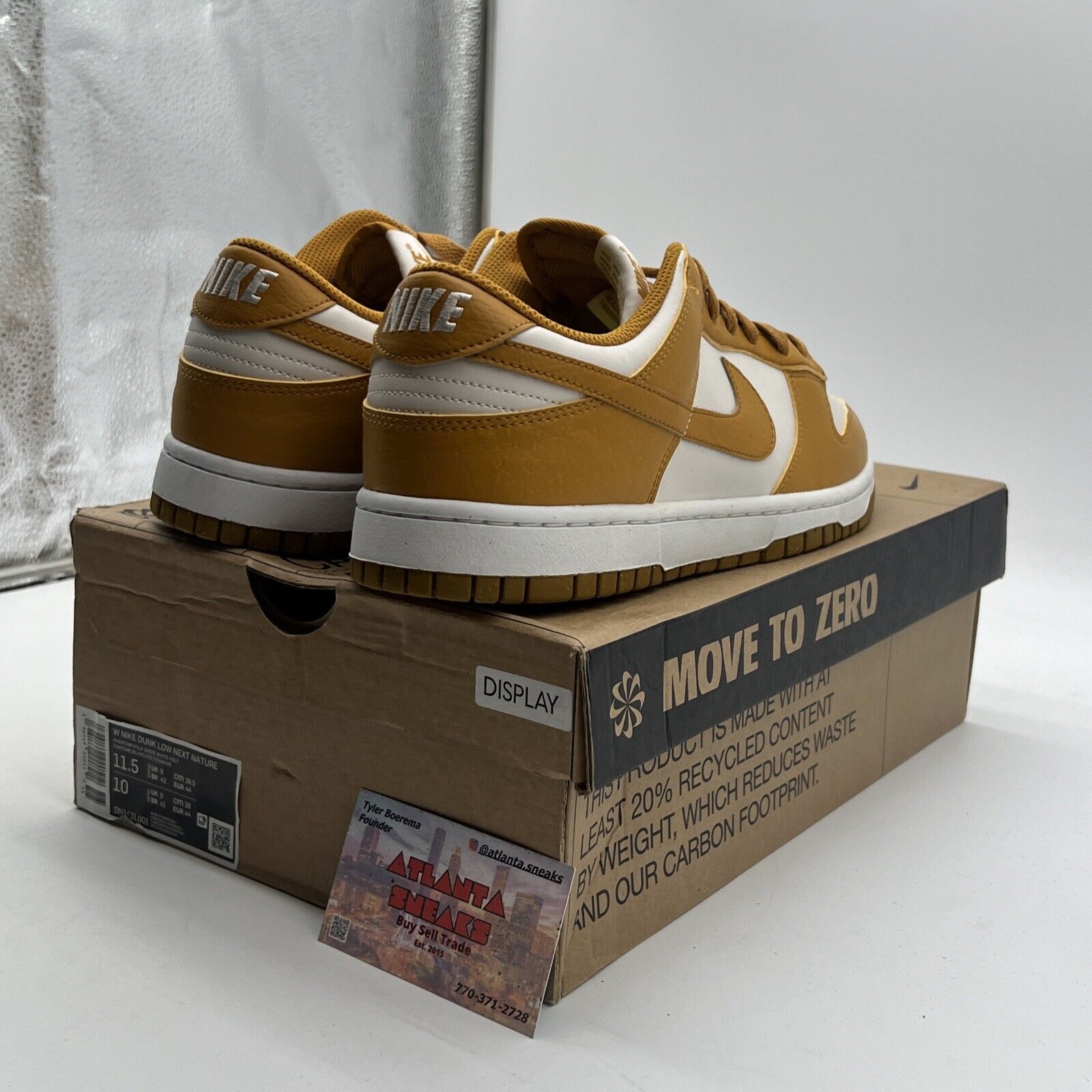 Size 11.5 - Nike Dunk Next Nature Low Gold Phantom W (DN1431-001)