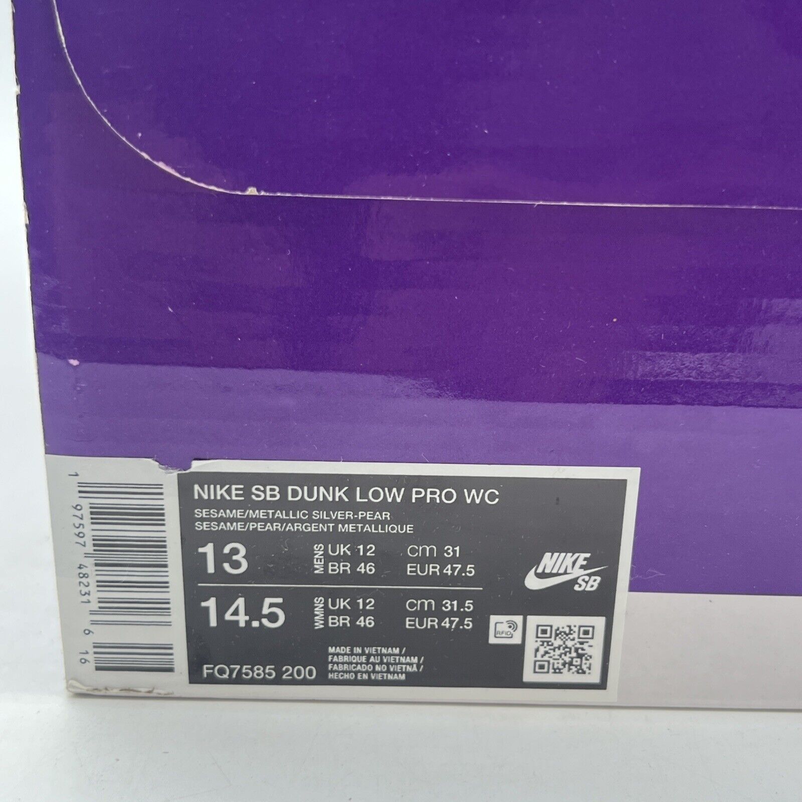 Size 13 - Nike Dunk Pro SB Low Escargot (FQ7585-200)