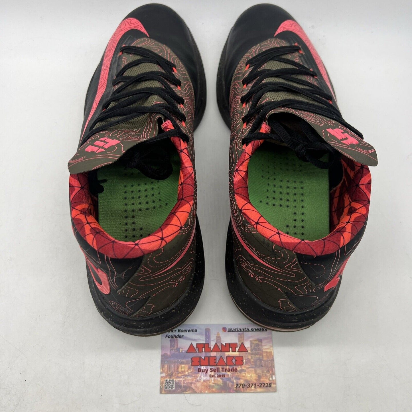 Size 13 - Nike KD 6 Meteorology Olive Black Pink Maroon (599424-006)