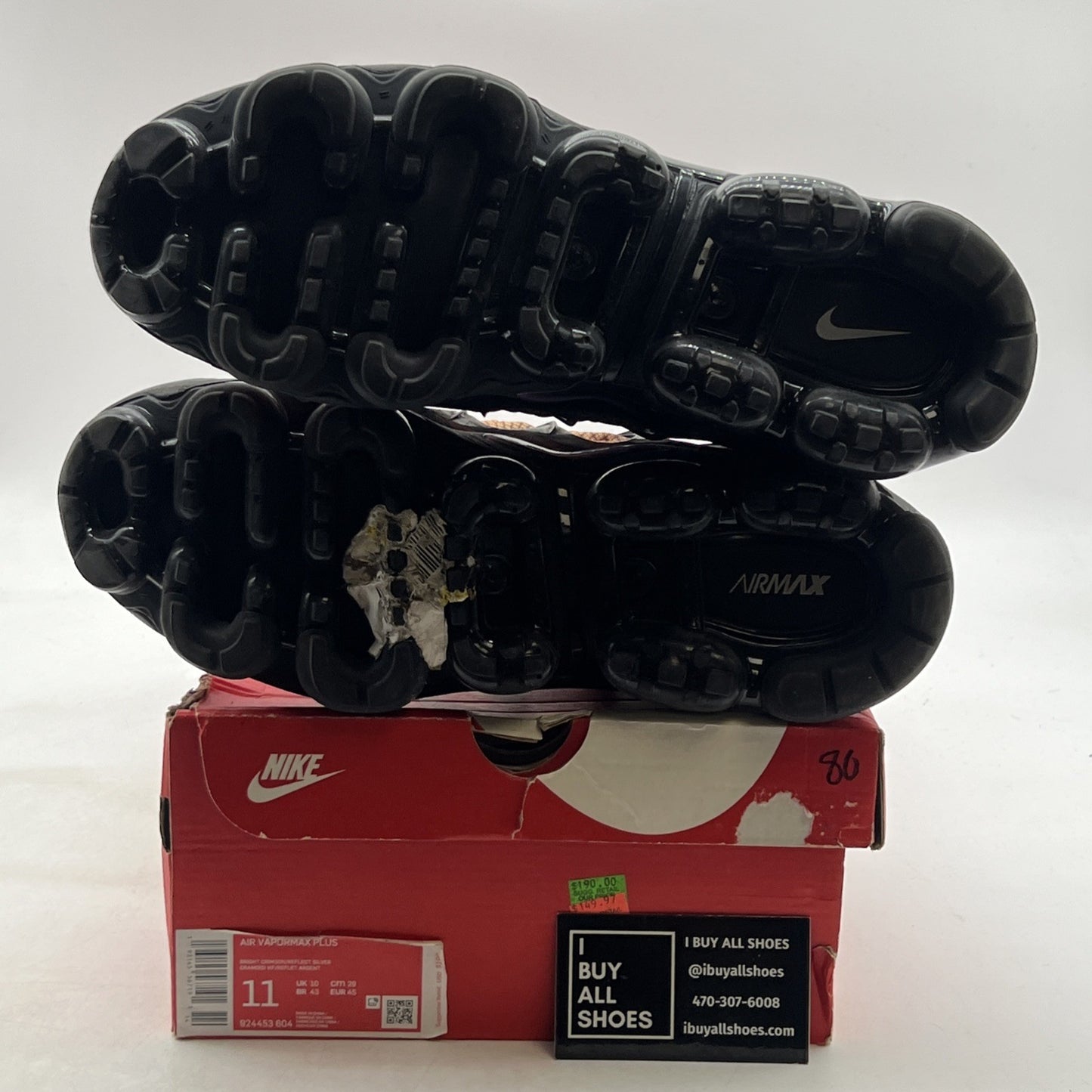 Size 11 - Nike Air VaporMax Plus Grid Sunset (924453-604)