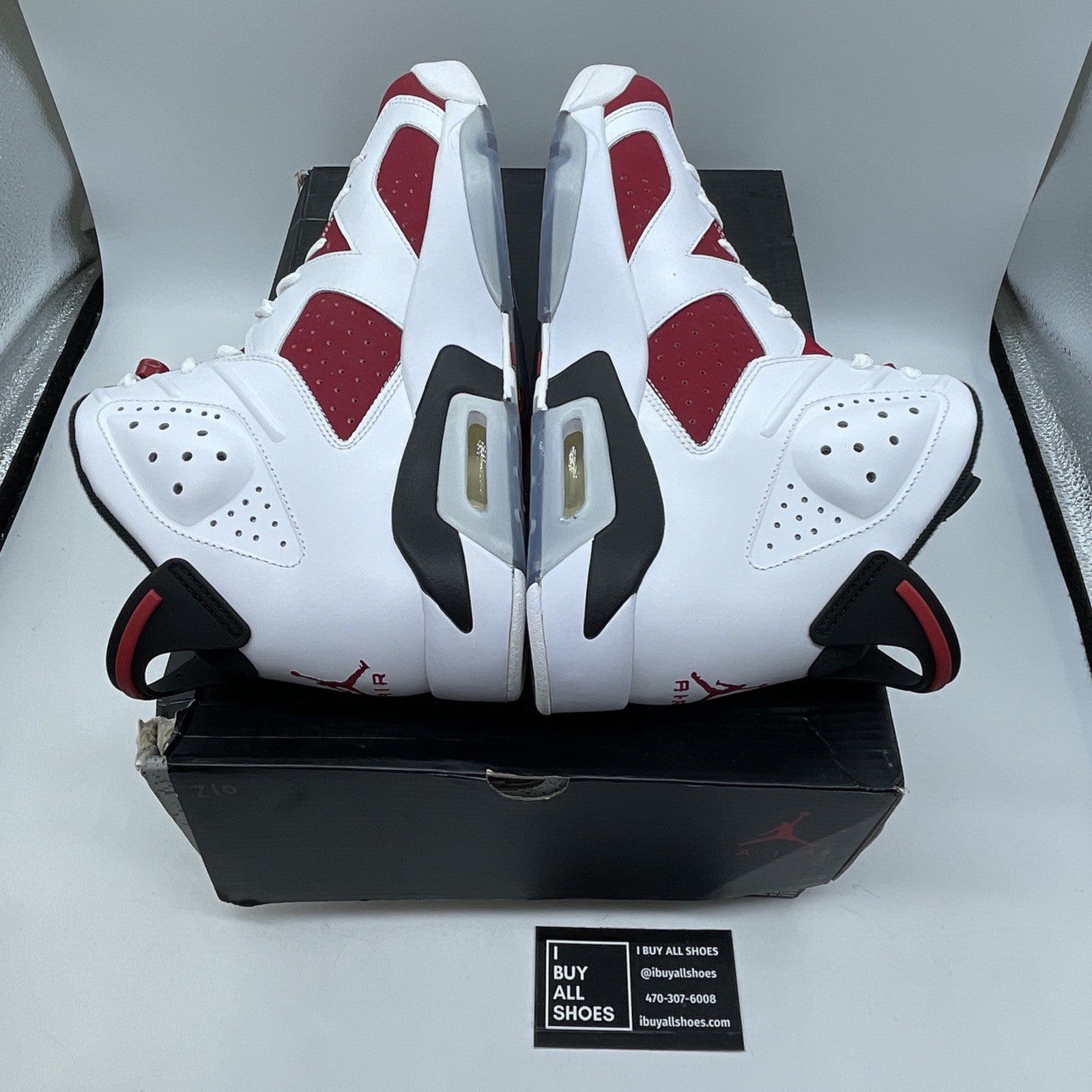 Size 11 - Air Jordan 6 Retro 2014 Carmine Red White Suede Leather (384664-160)