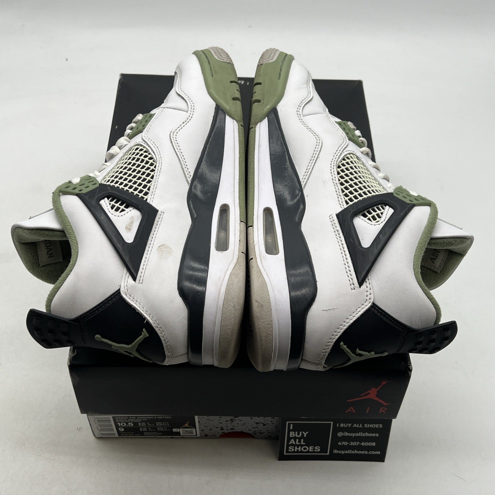 Size 10.5 - Air Jordan 4 Retro Mid Seafoam W (AQ9129-103)