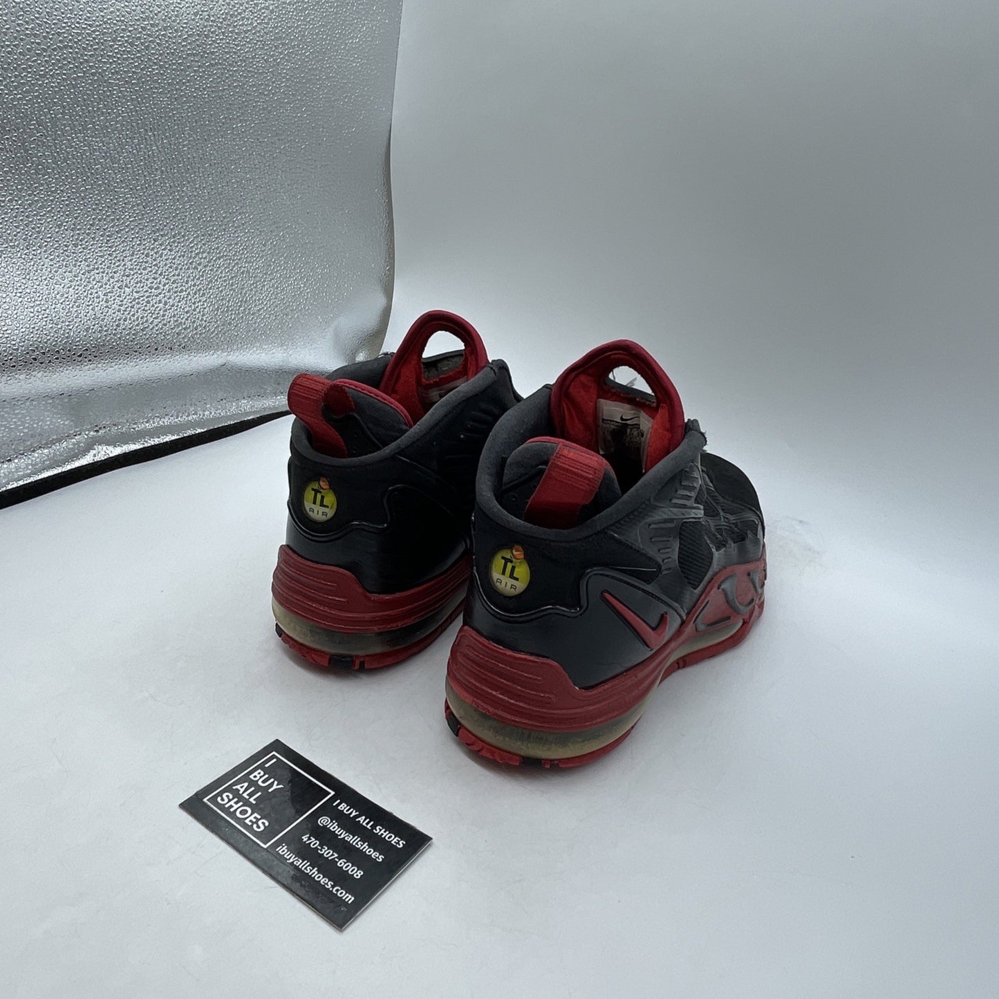 Size 10.5 - Nike Air Max Pillar Black Sport Red (525226-011)