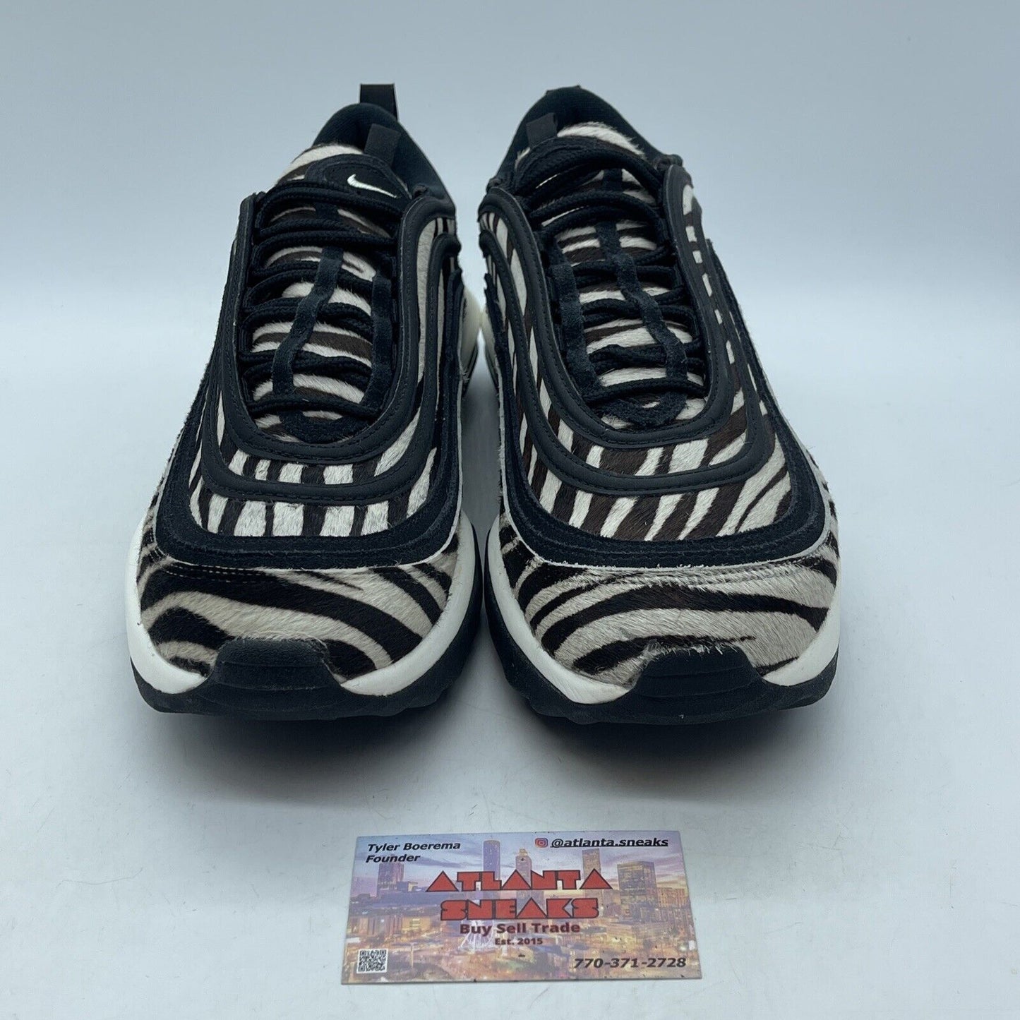Size 11 - Nike Air Max 97 Golf NRG Zebra Black White Suede Leather (DH1313-001)