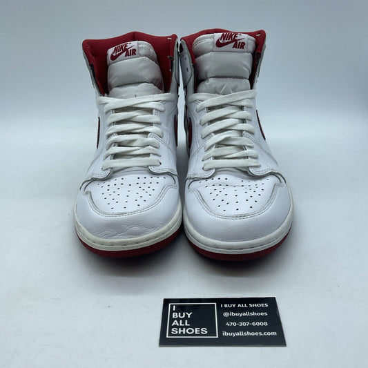 Size 10 - Air Jordan 1 Retro OG High Metallic Red White Leather (555088-103)