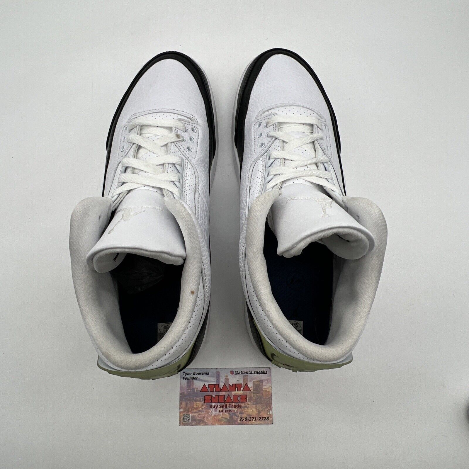 Size 12 - Jordan 3 Retro SP x Fragment Design Mid White Black (DA3595-100)