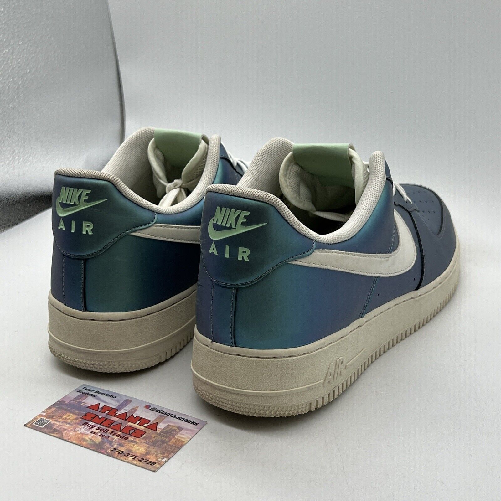 Size 13 - Nike Air Force 1 '07 LV8 Fresh Mint Blue White (823511-301)