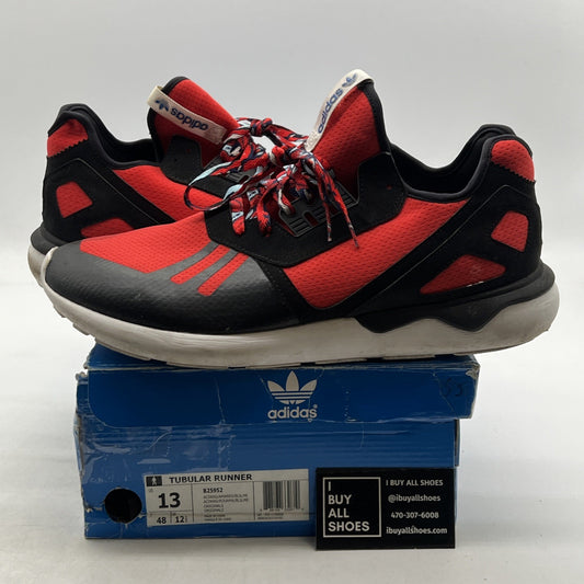 Size 13 - Adidas Tubular Runner Red Black (B25952)
