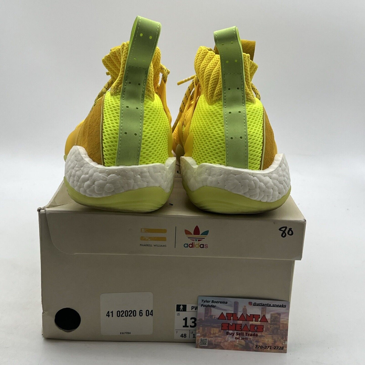 Size 13 - adidas Pharrell x Crazy BYW X Bright Yellow (EG7724)