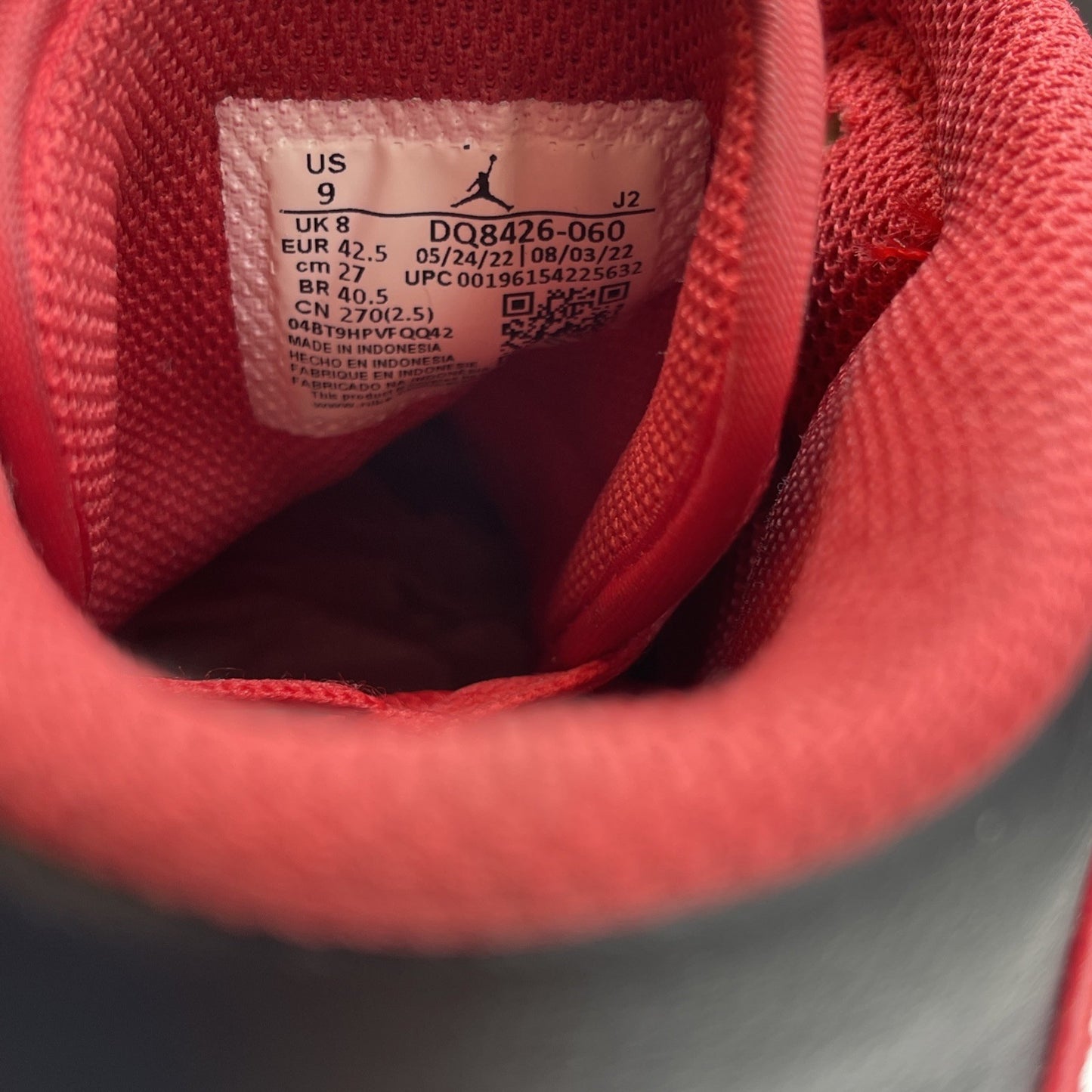 Size 9 - Jordan 1 Mid Alternate Bred Red Black Leather (DQ8426-060)